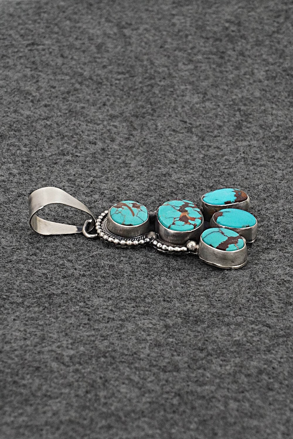 Turquoise & Sterling Silver Pendant - Darrin Livingston