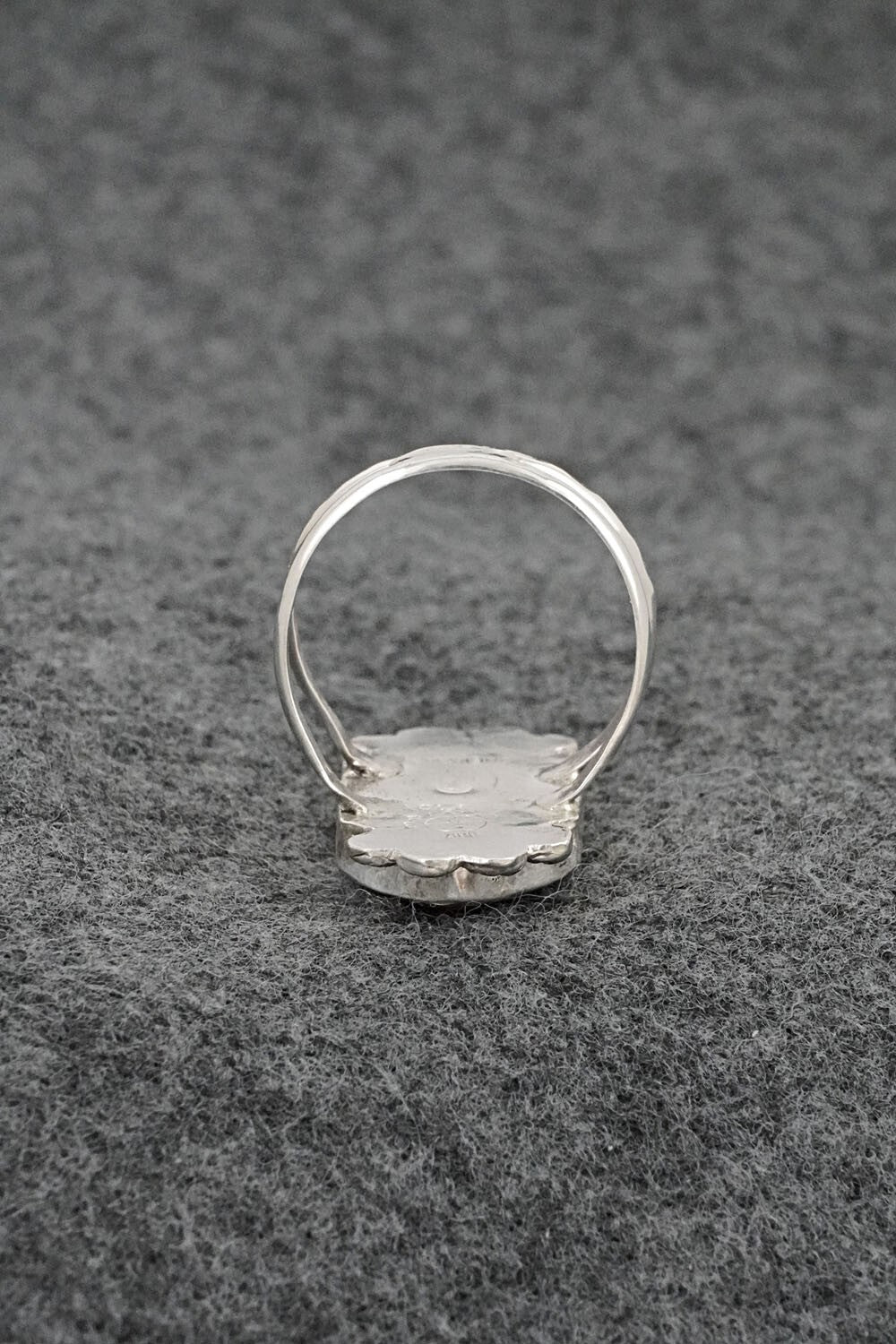 Multi-Stone & Sterling Silver Inlay Ring - Ola Eriacho - Size 7.5