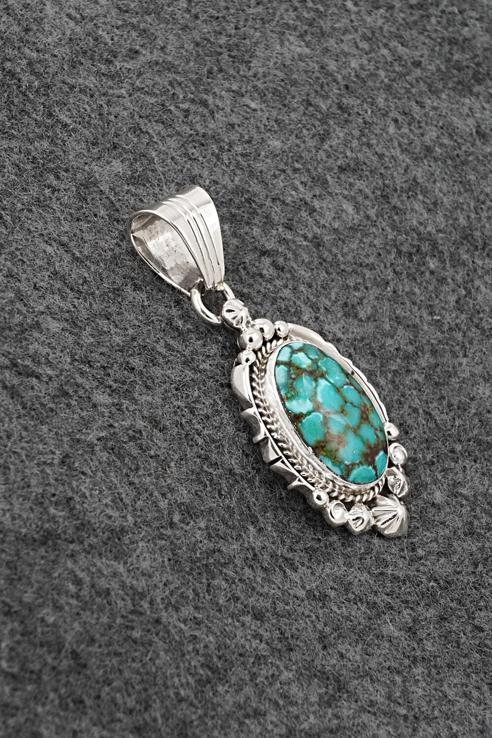 Turquoise & Sterling Silver Pendant - Daniel Benally