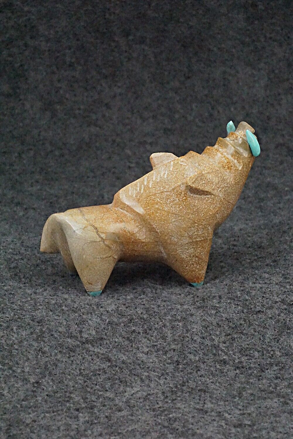Warthog Zuni Fetish Carving - Enrike Leekya