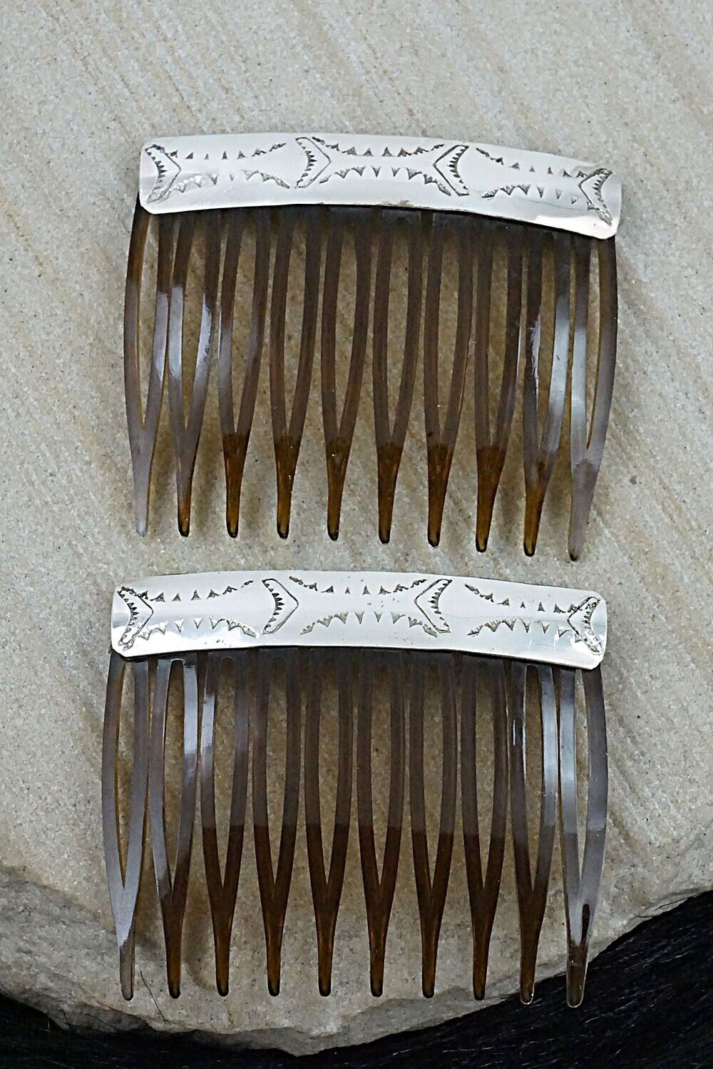 Sterling Silver Hair Combs - Randall Dalgai