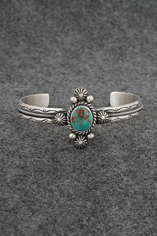 Turquoise & Sterling Silver Bracelet - Michael Calladitto