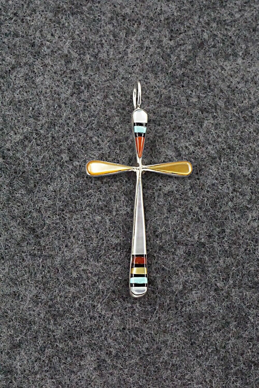 Multi Stone & Sterling Silver Pendant - Sylvester Noche