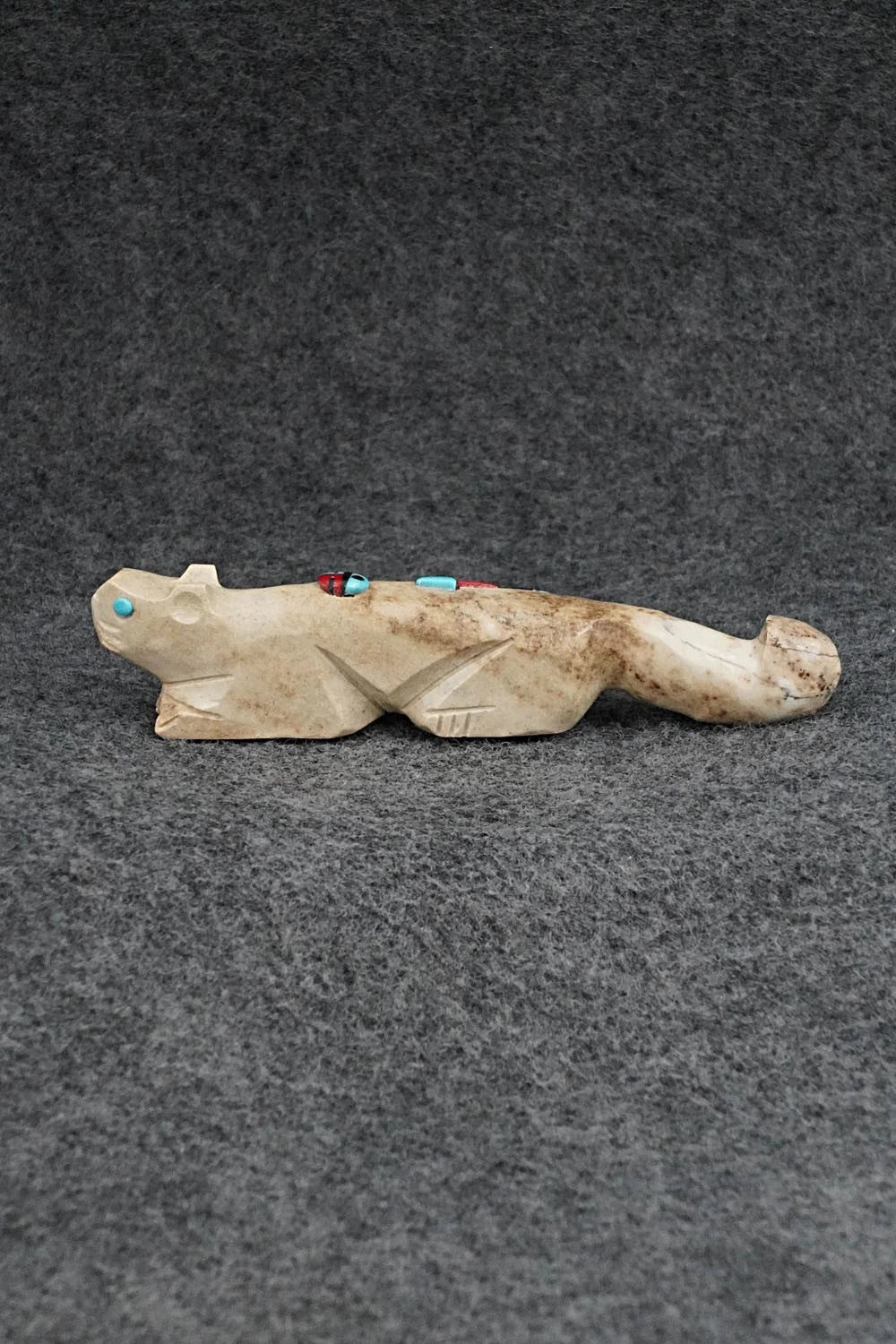 Mountain Lion Zuni Fetish Carving - Danette Laate