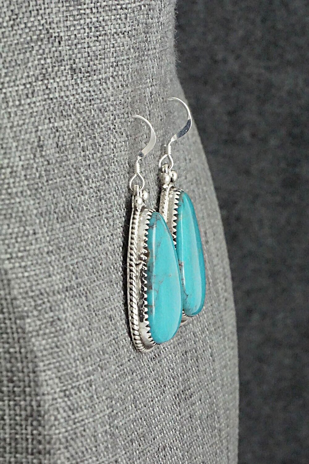 Turquoise & Sterling Silver Earrings - Sharon McCarthy