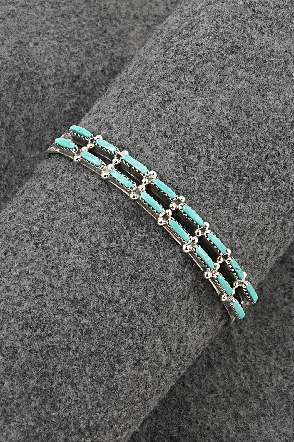 Turquoise & Sterling Silver Bracelet - Murray Hannaweeka