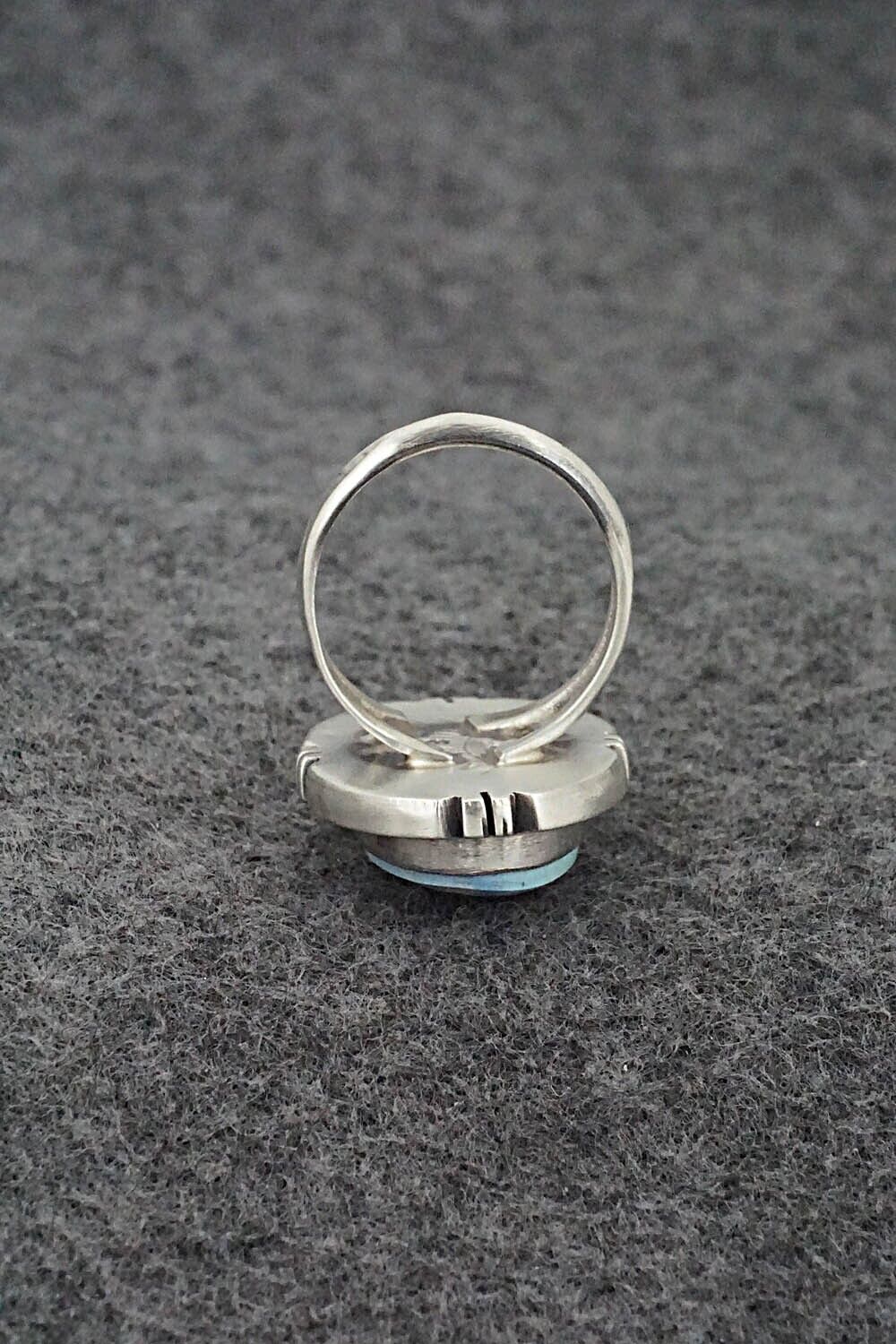 Turquoise & Sterling Silver Ring - Randy Billy - Size 7