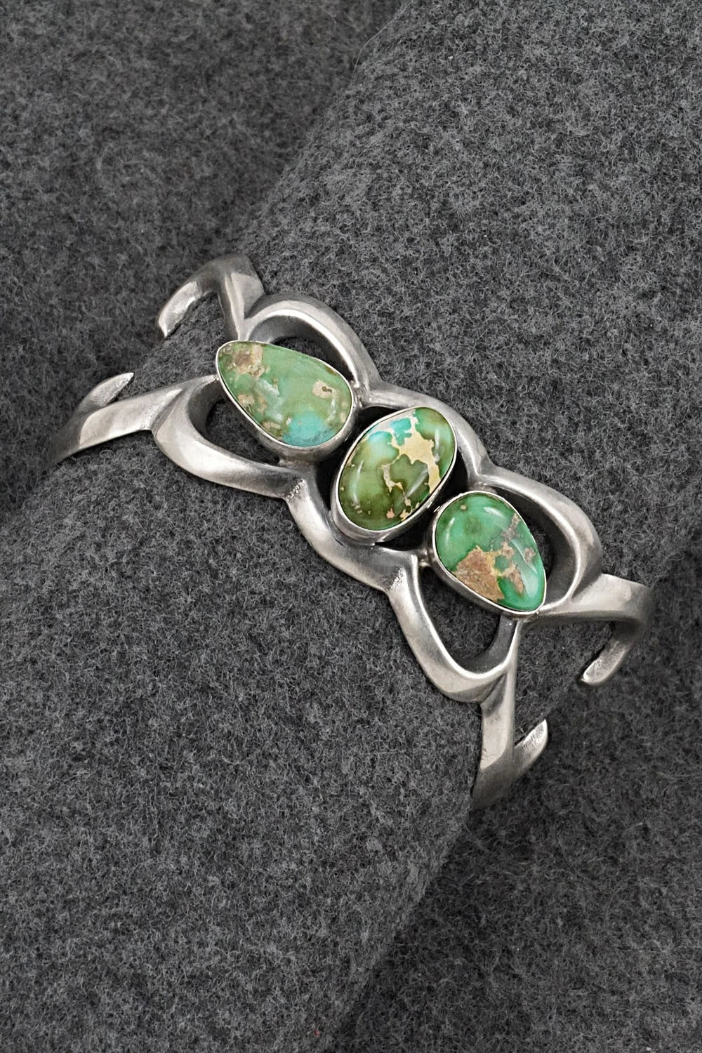 Turquoise & Sterling Silver Bracelet - Eugene Gruber