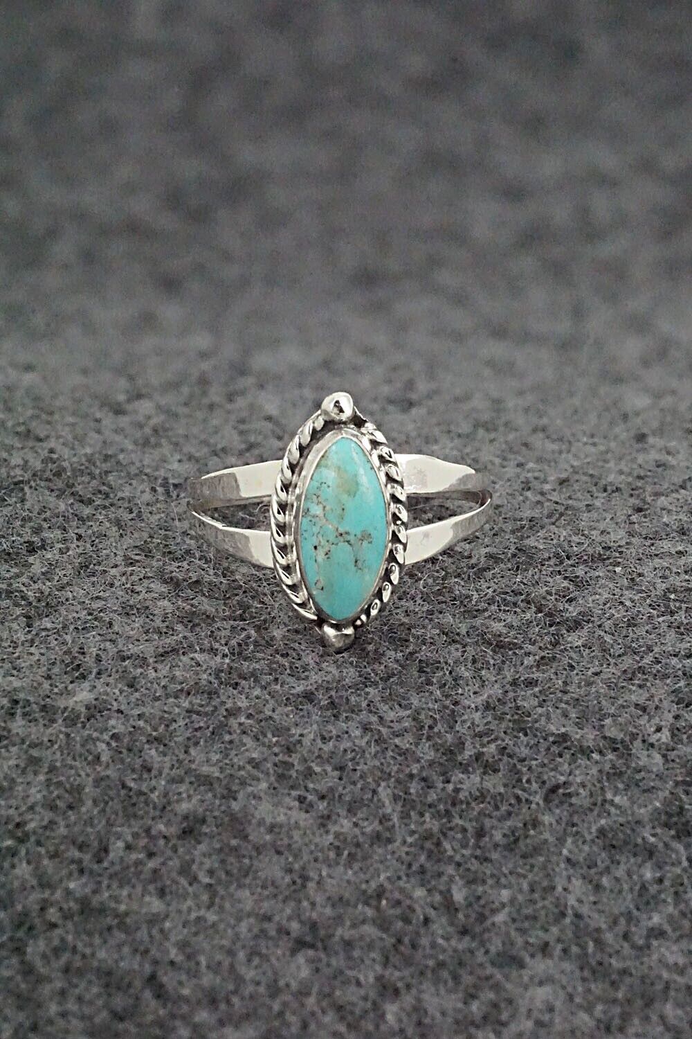 Turquoise & Sterling Silver Ring - Alice Rose Saunders - Size 6
