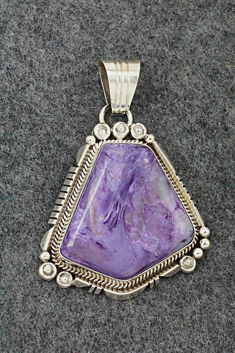 Charoite & Sterling Silver Pendant - Daniel Benally