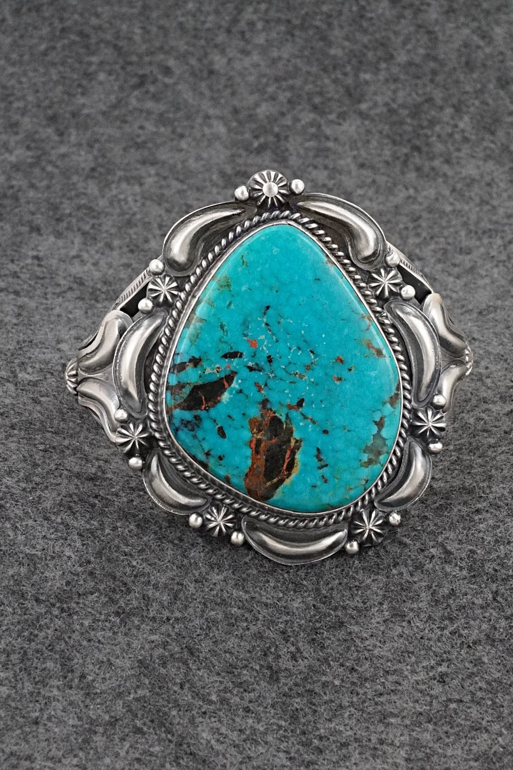 Turquoise & Sterling Silver Bracelet - Raymond Delgarito