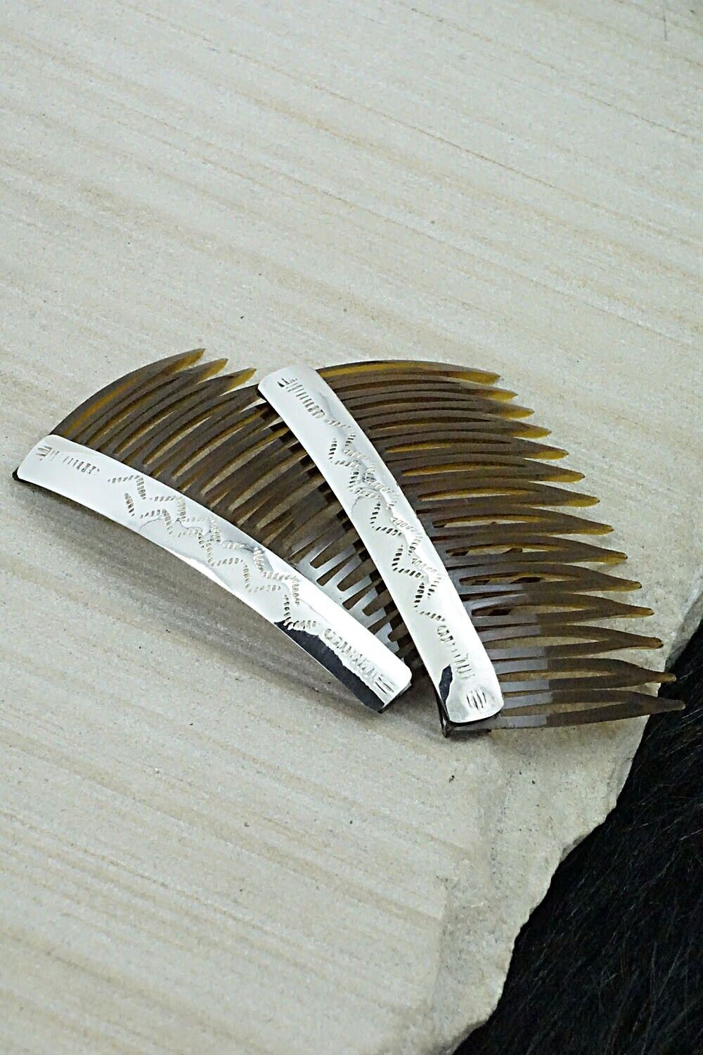 Sterling Silver Hair Combs - Randall Dalgai