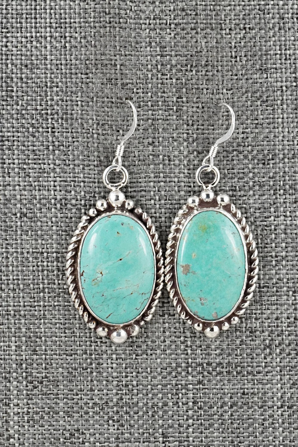 Turquoise & Sterling Silver Earrings - Antwone Brown