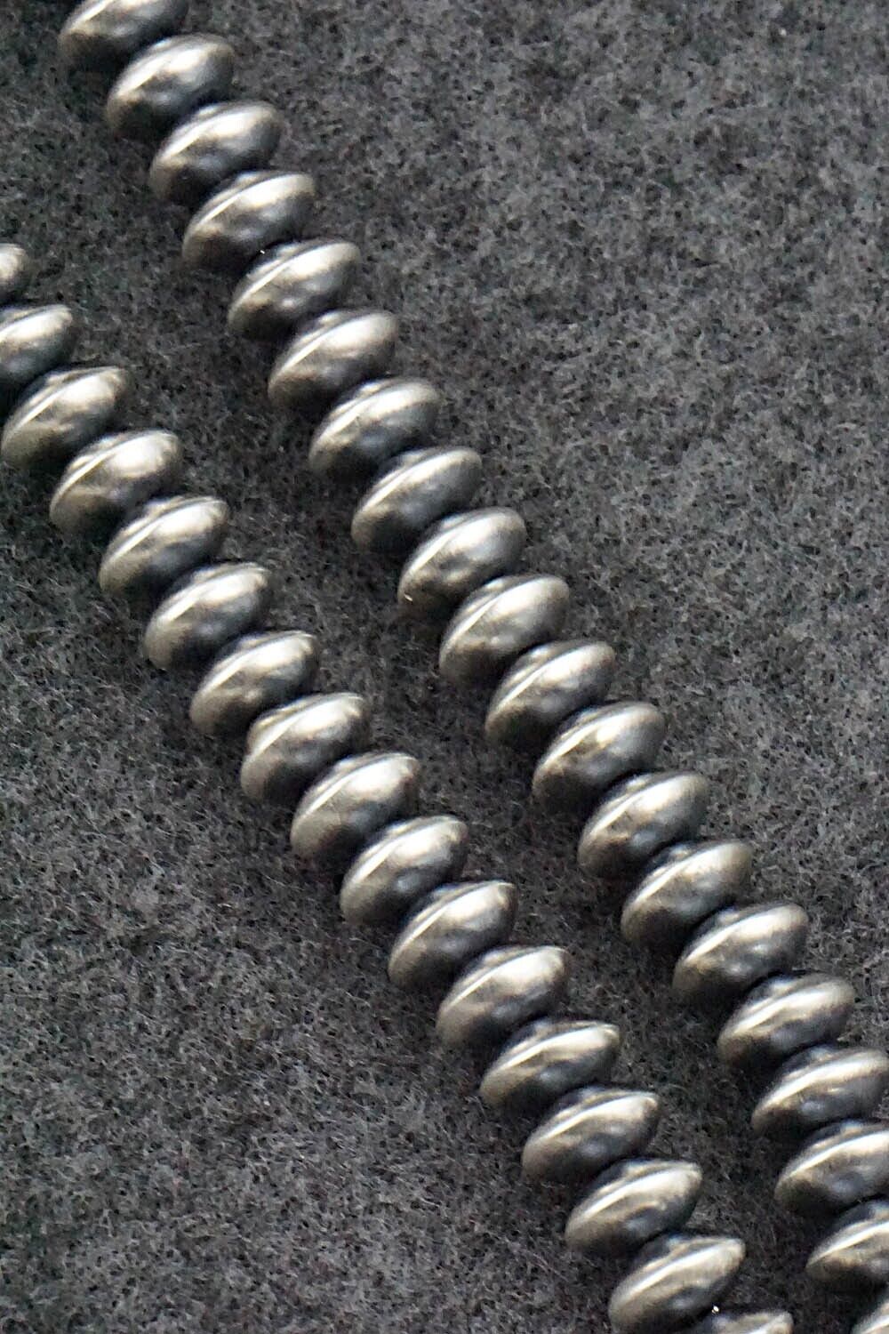 Sterling Silver Navajo Pearl Necklace 16" - Bryannen Halwood