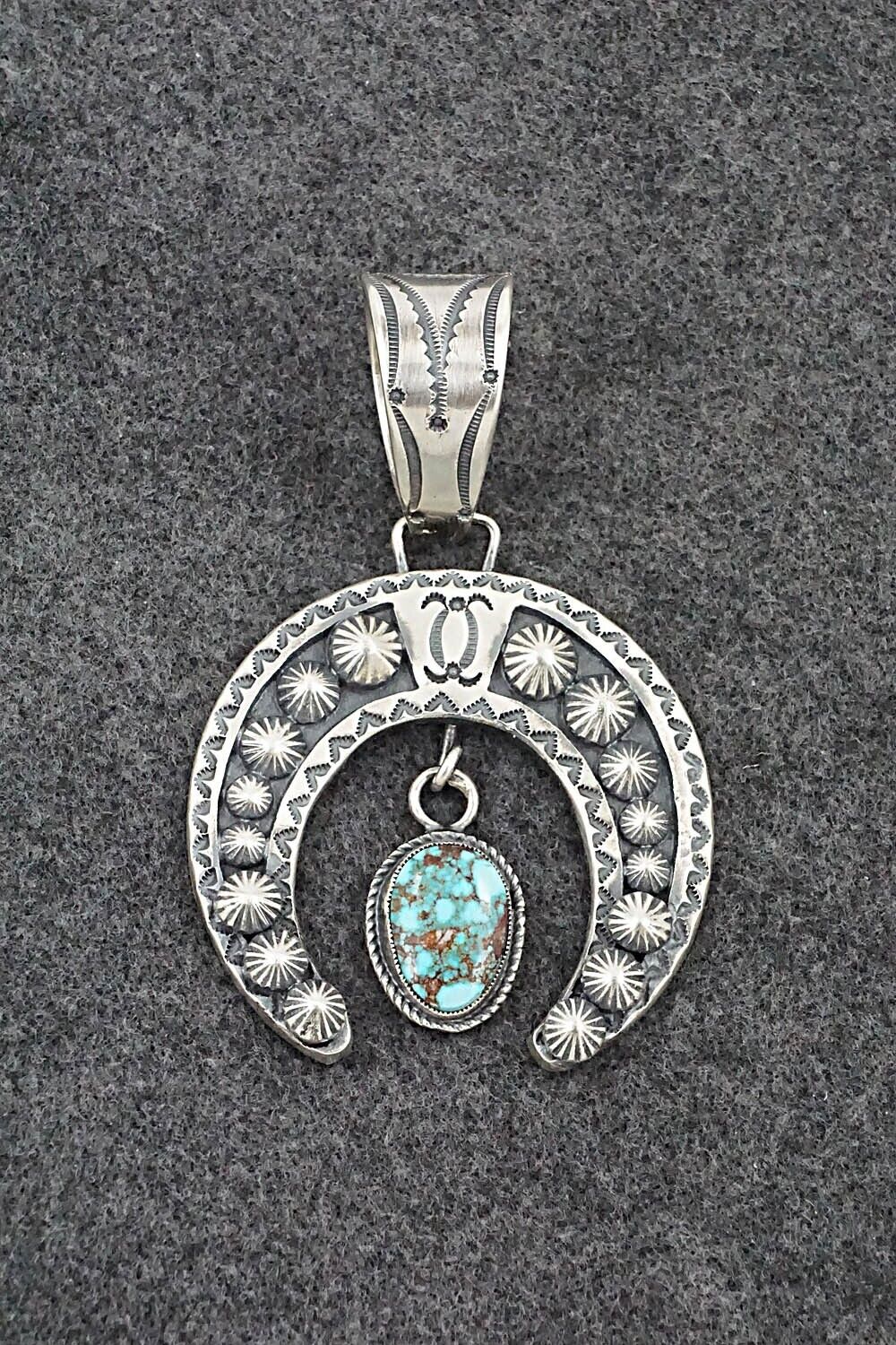 Turquoise & Sterling Silver Pendant - Dexter Martinez