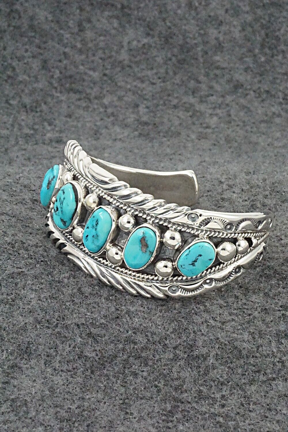 Turquoise & Sterling Silver Bracelet - Tommy Moore
