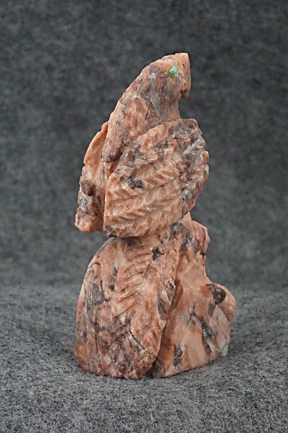 Eagle with Rabbit Zuni Fetish Carving - Jon Quam