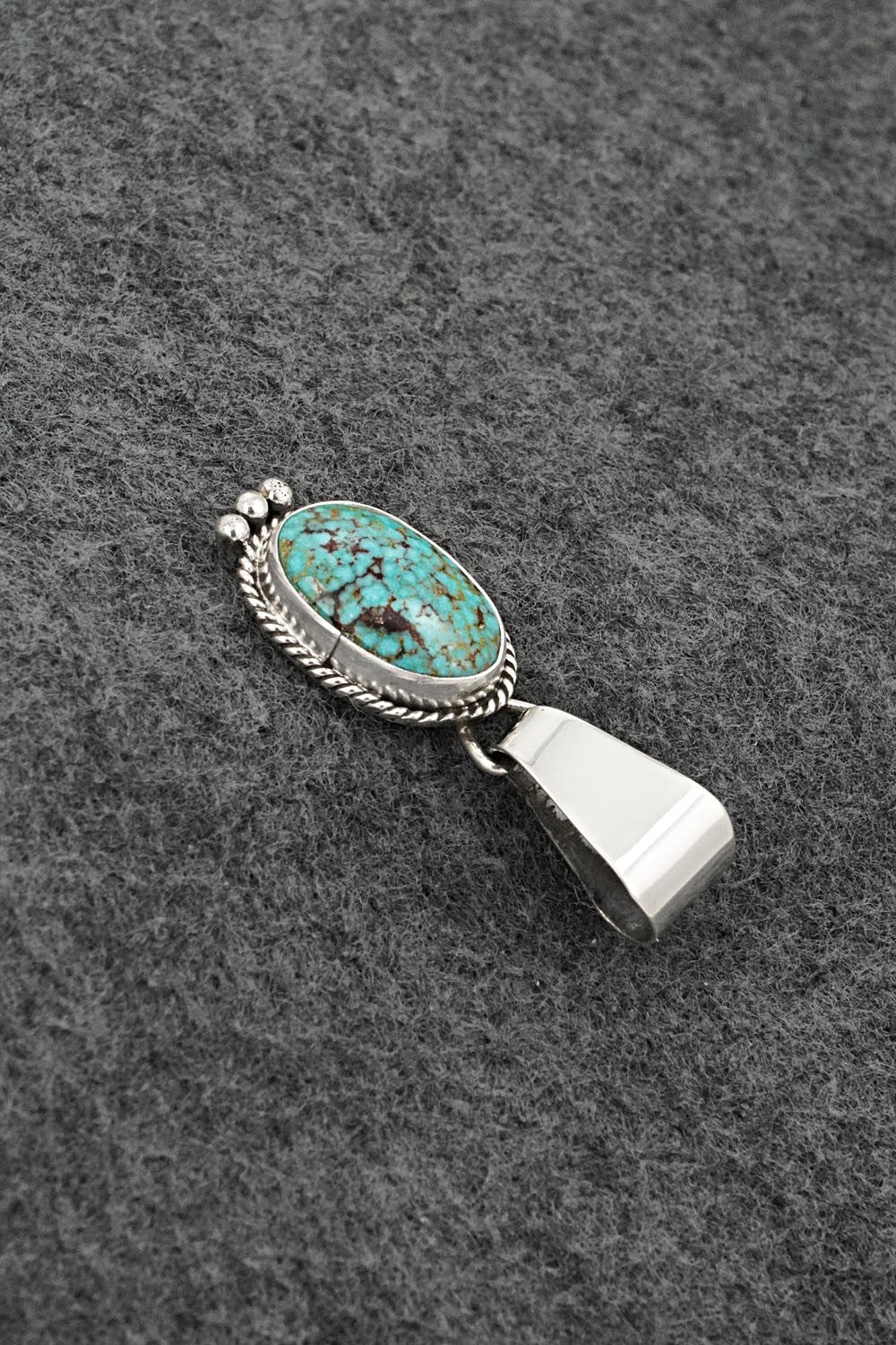 Turquoise & Sterling Silver Pendant - Rena Begay
