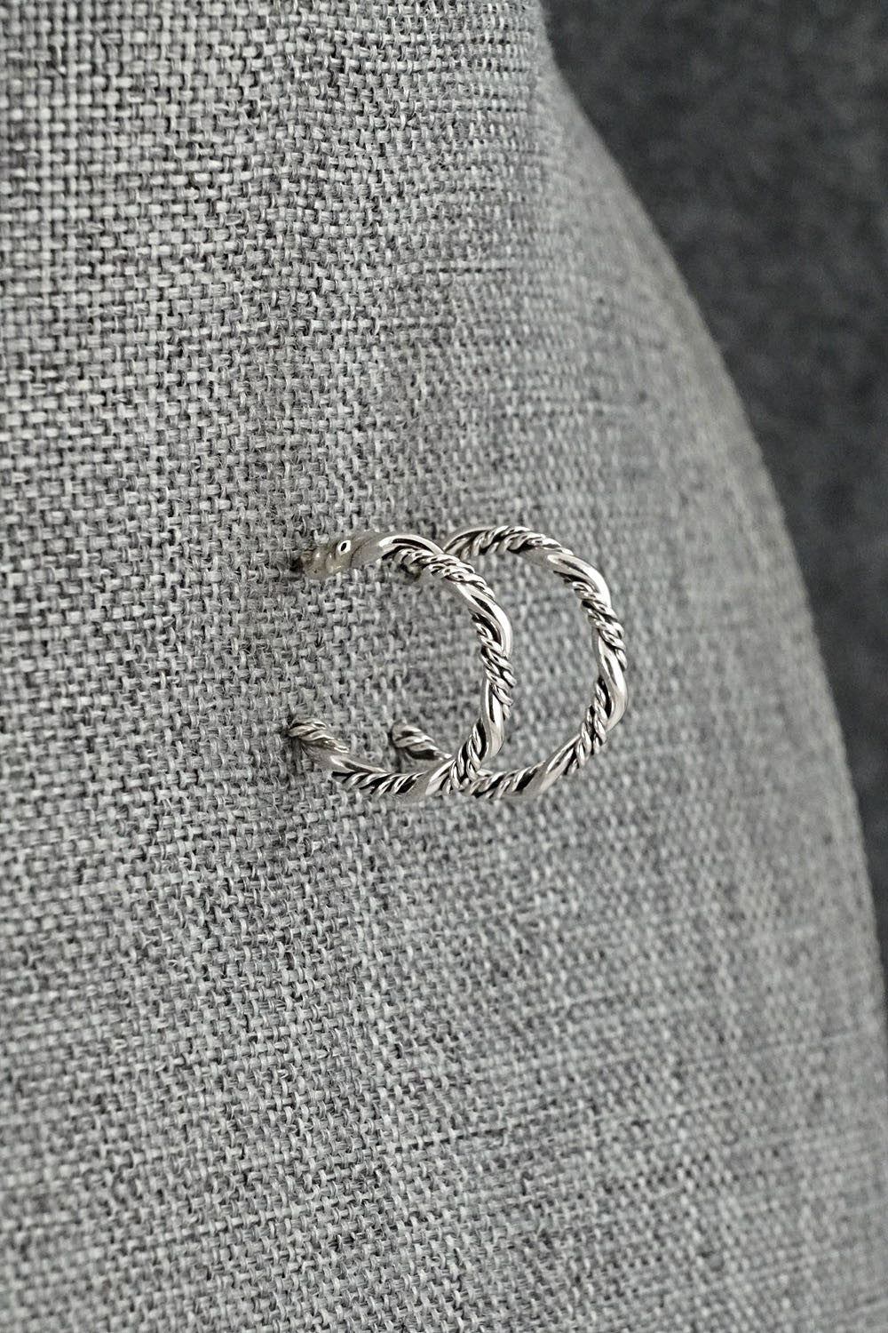 Sterling Silver Hoop Earrings - Elaine Tahe