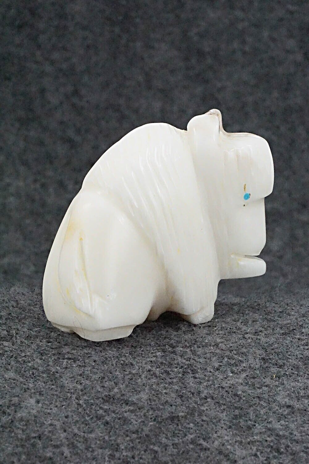 Buffalo Zuni Fetish Carving - Gilbert Lonjose