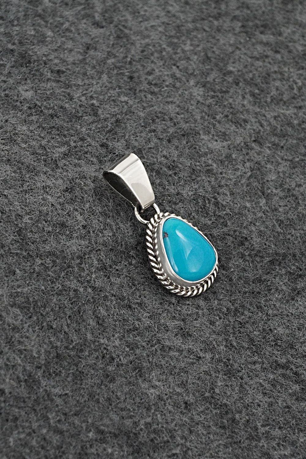 Turquoise & Sterling Silver Pendant - Rena Begay