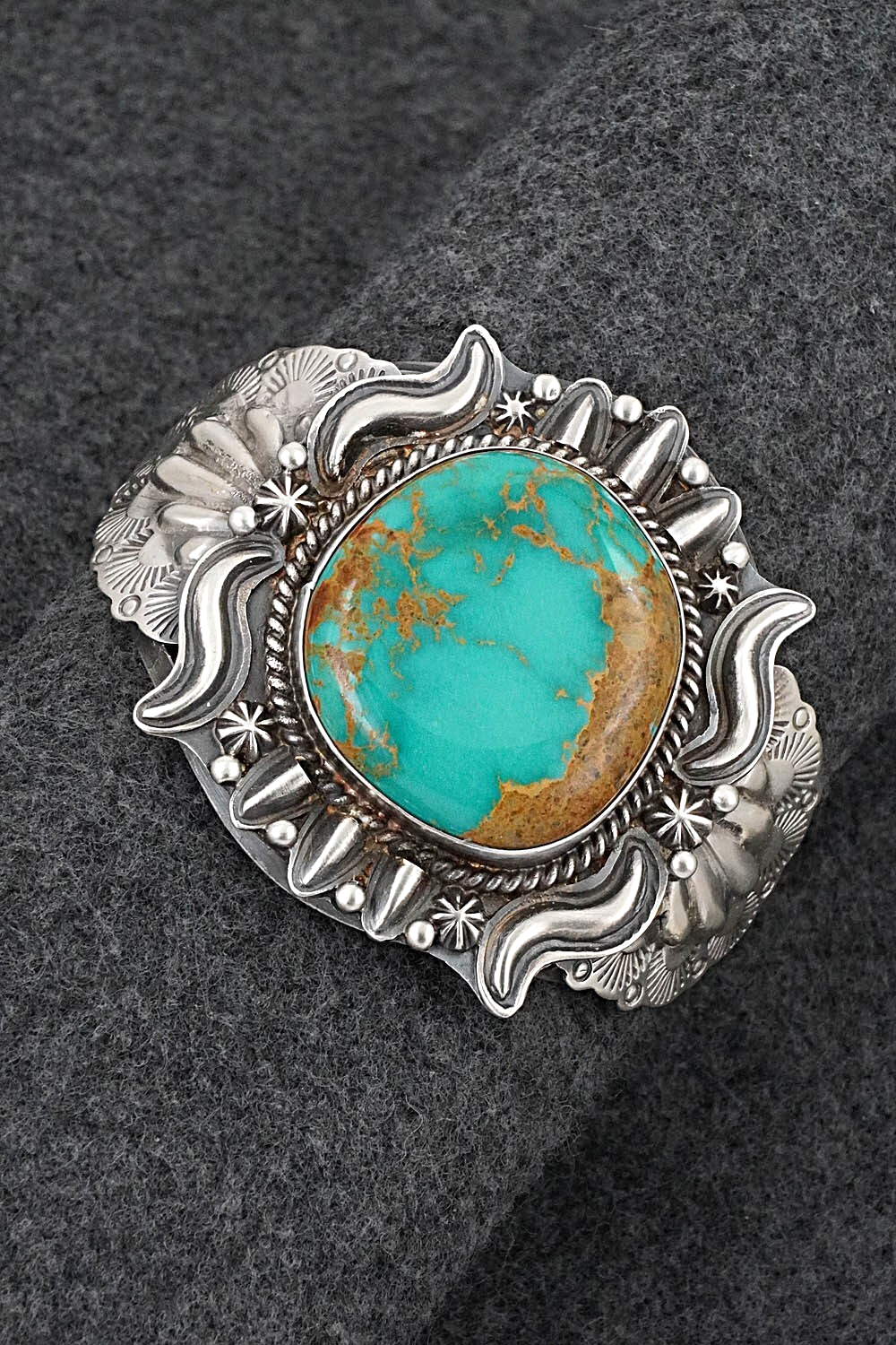 Turquoise & Sterling Silver Bracelet - Raymond Delgarito