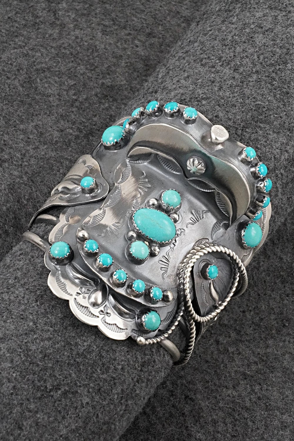 Turquoise & Sterling Silver Bracelet - Tim Yazzie