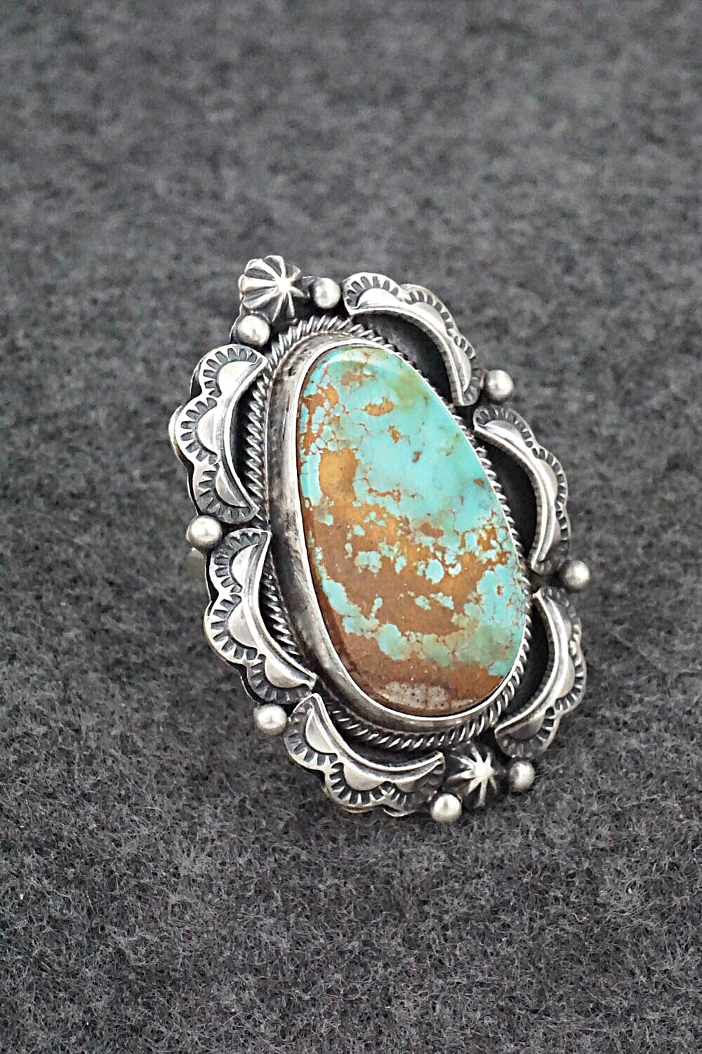 Turquoise & Sterling Silver Ring - Randy Boyd - Size 7.5