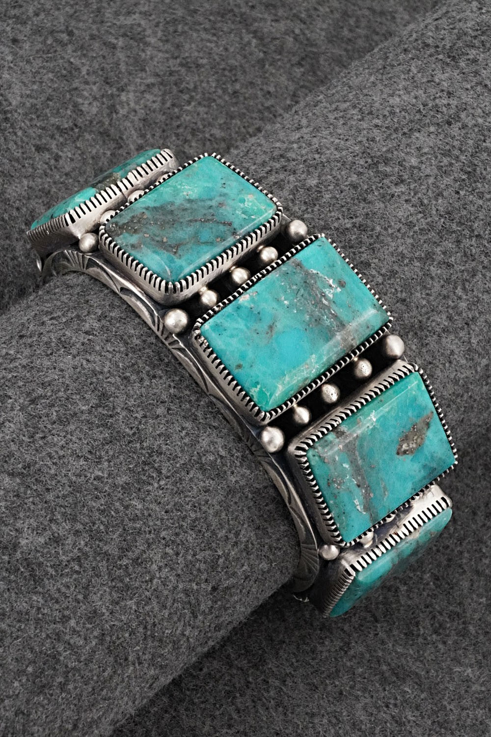 Turquoise & Sterling Silver Bracelet - Mark Yazzie
