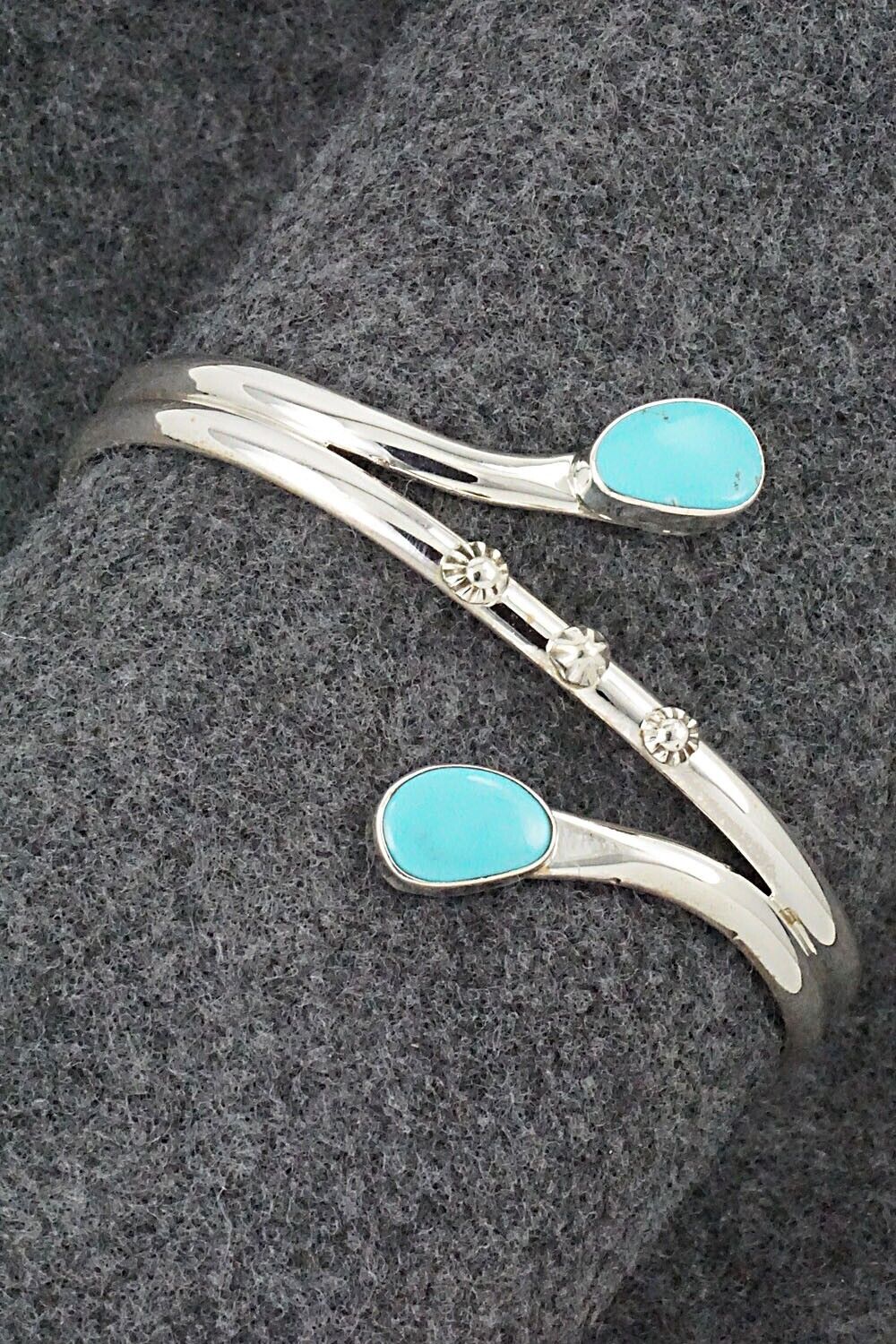 Turquoise & Sterling Silver Bracelet - Thomas Yazzie