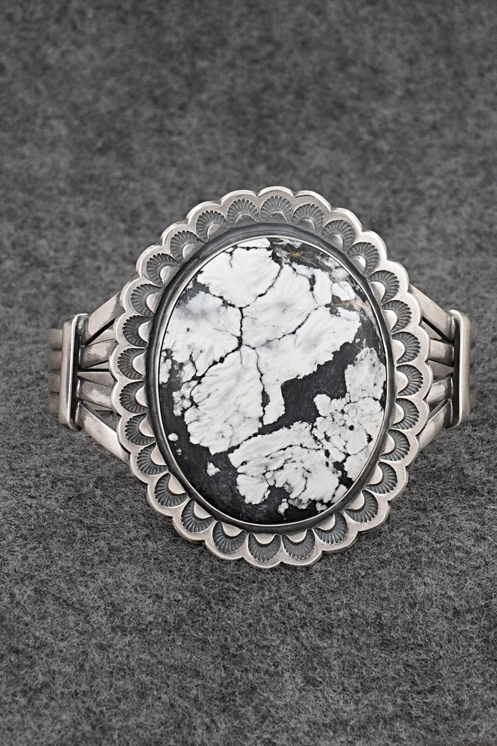 White Buffalo & Sterling Silver Bracelet - Randy Boyd
