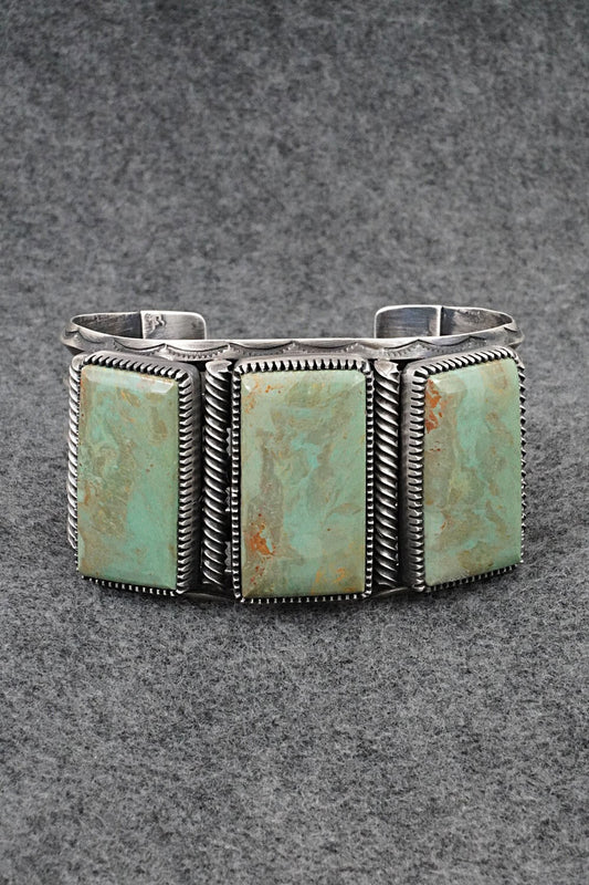 Turquoise & Sterling Silver Bracelet - Mark Yazzie