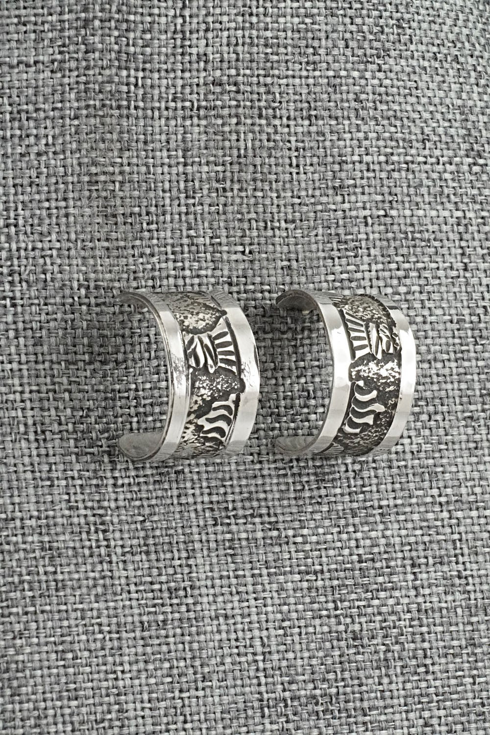 Sterling Silver Hoop Earrings - Elaine Becenti