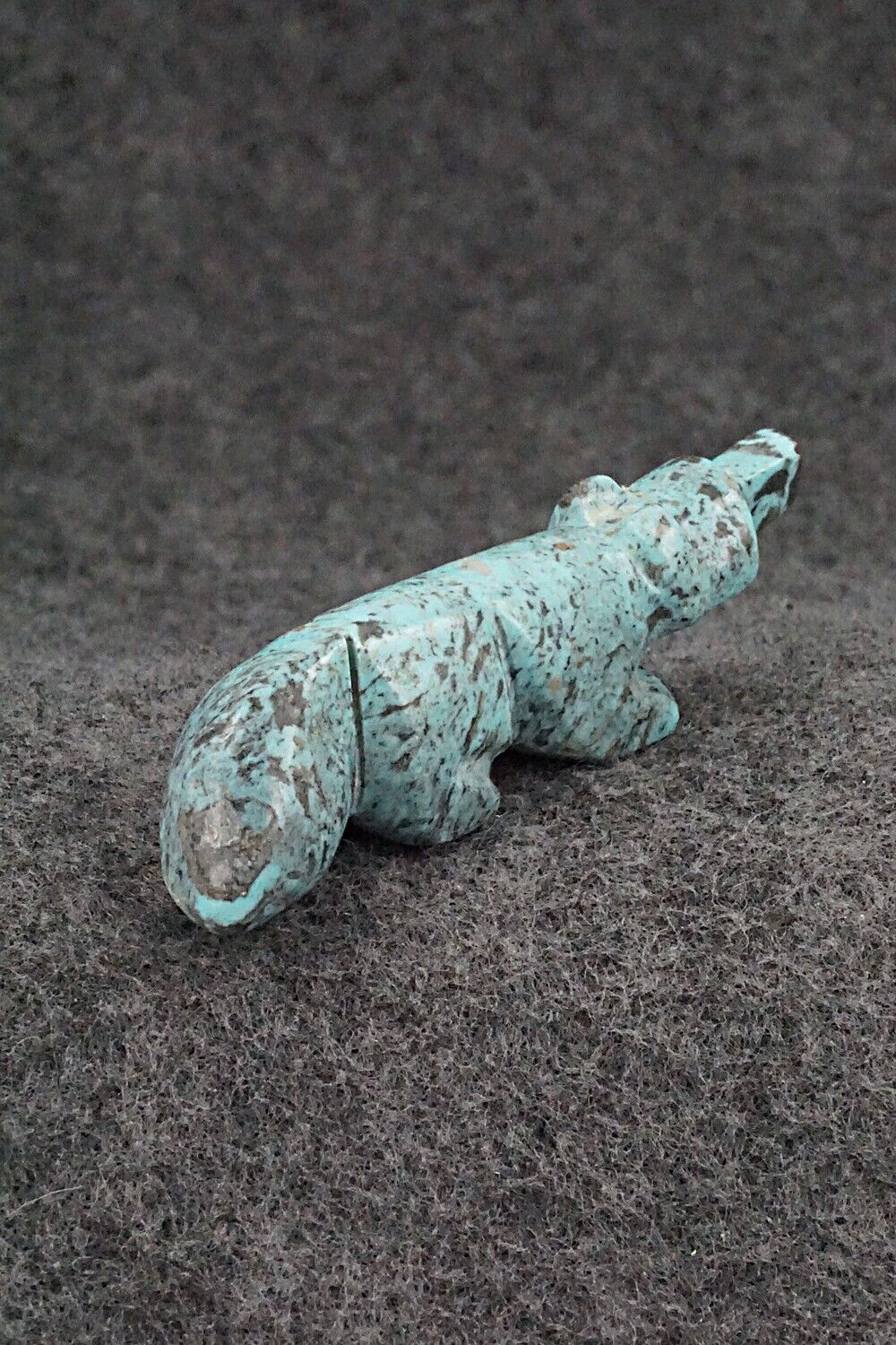 Wolf Zuni Fetish Carving - Reynold Lunasee