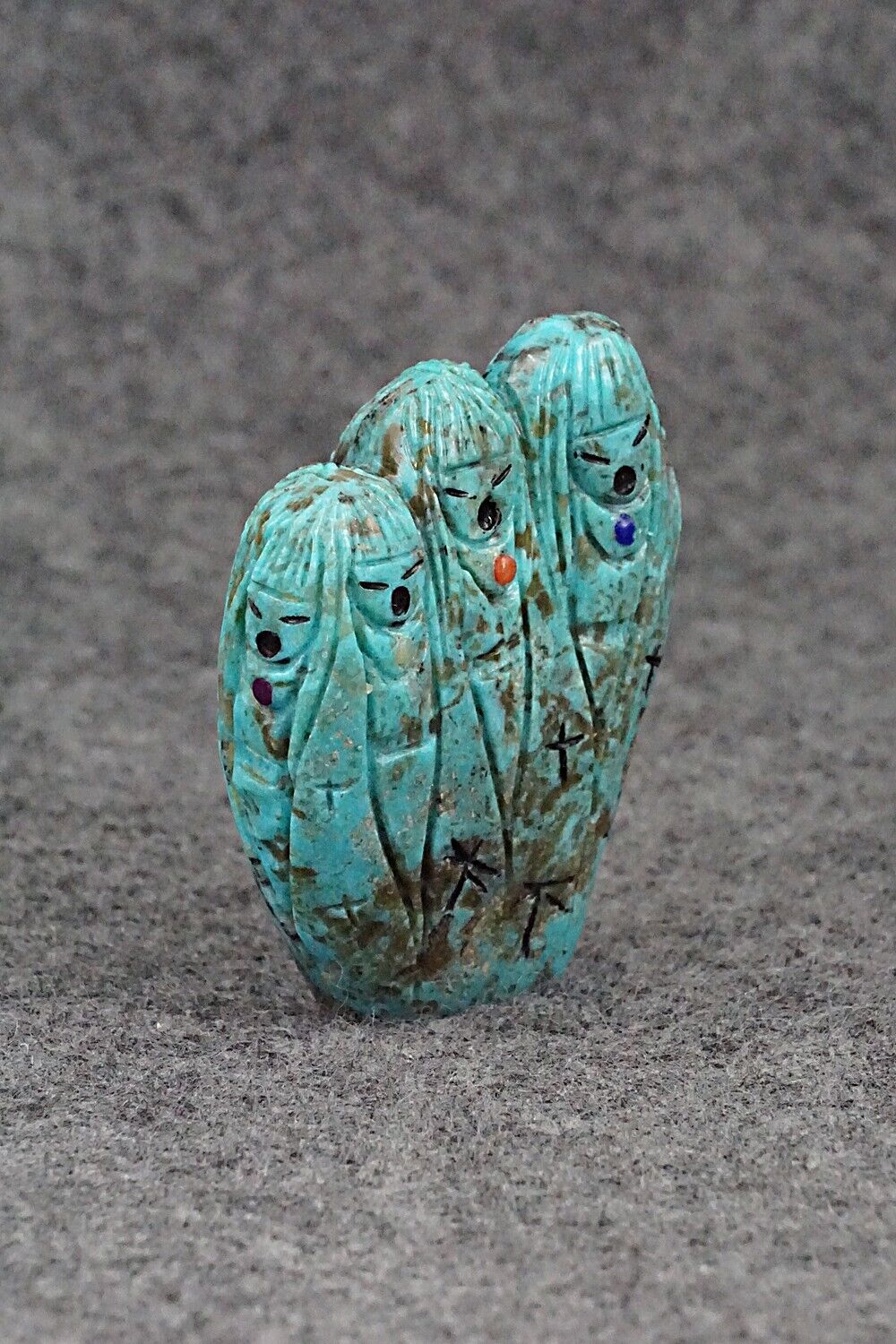 Corn Maiden Zuni Fetish Carving - Sandra Quandelacy