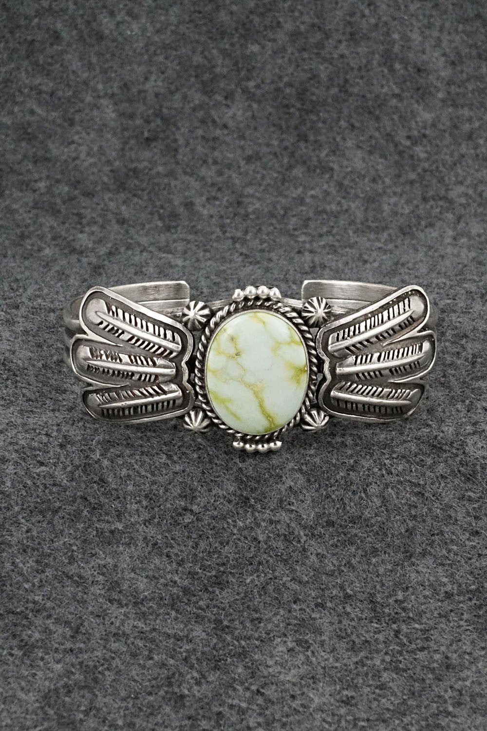 Variscite & Sterling Silver Bracelet - Daniel Benally