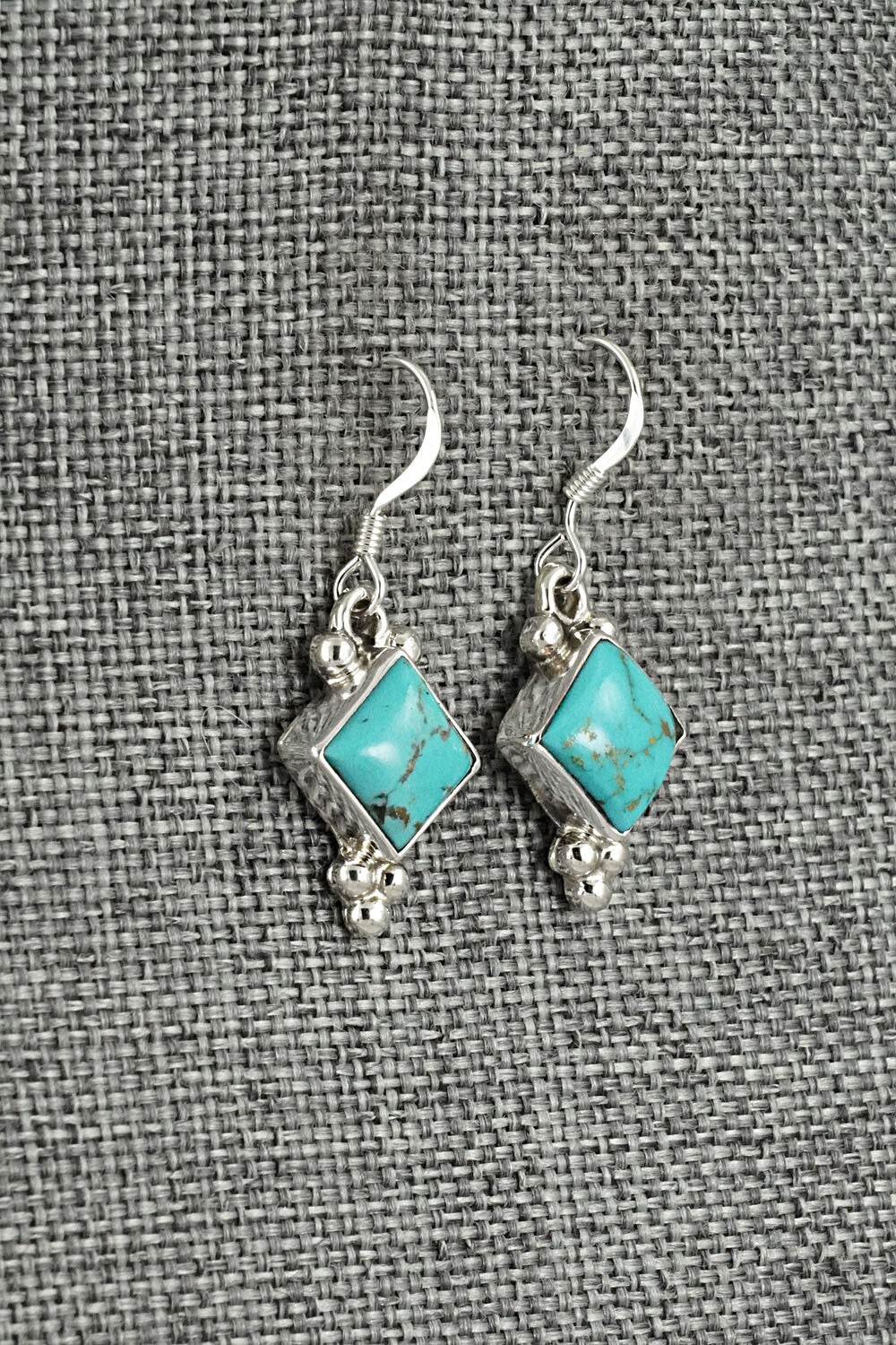 Turquoise & Sterling Silver Earrings - Sharon McCarthy