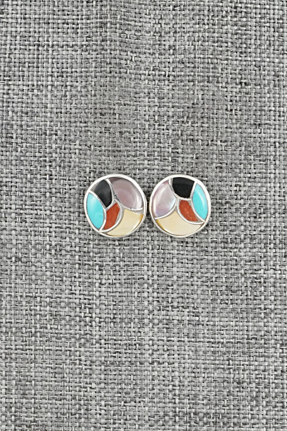 Multi-Stone & Sterling Silver Earrings - Orena Leekya