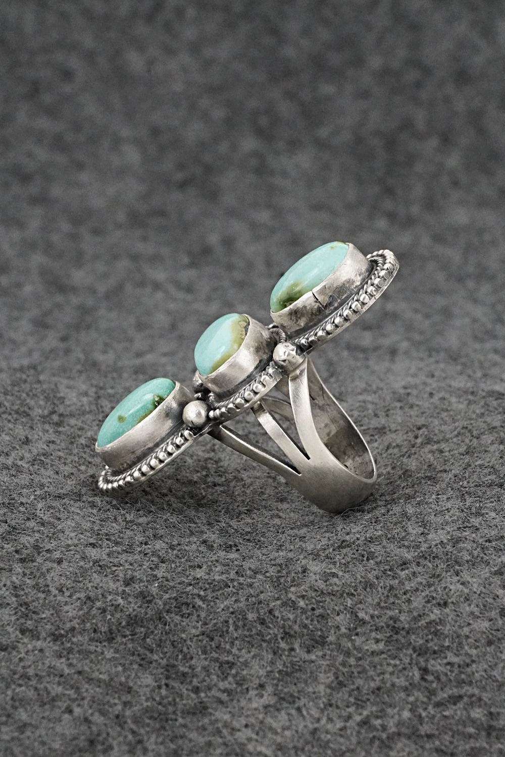 Turquoise & Sterling Silver Ring - Bobby Johnson - Size 7