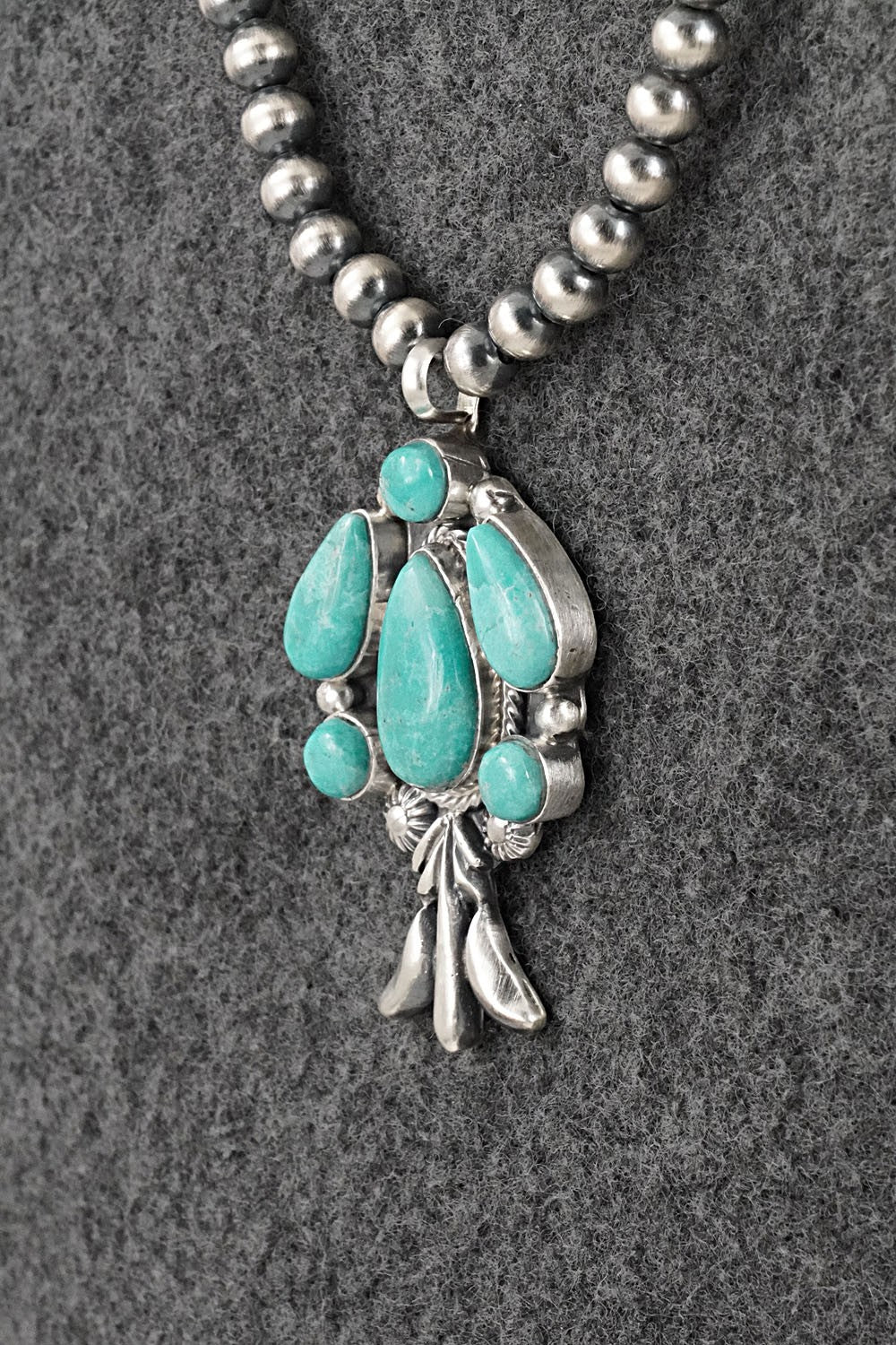 Turquoise & Sterling Silver Necklace - Bobby Platero