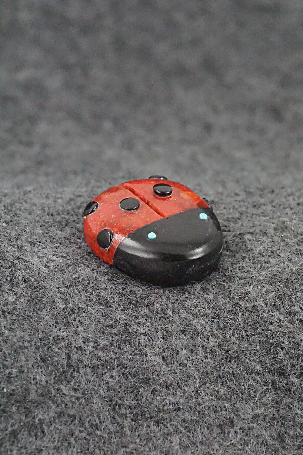 Ladybug Zuni Fetish Carving - Reynold Lunasee