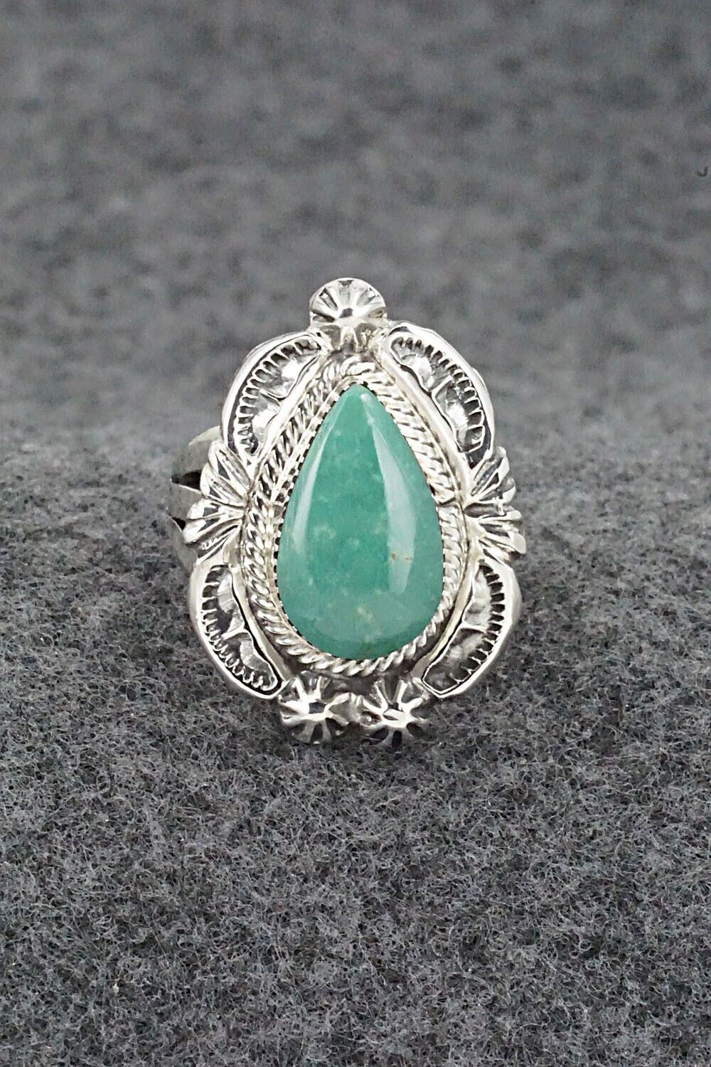Turquoise & Sterling Silver Ring - Irvin Tsosie - Size 5.25