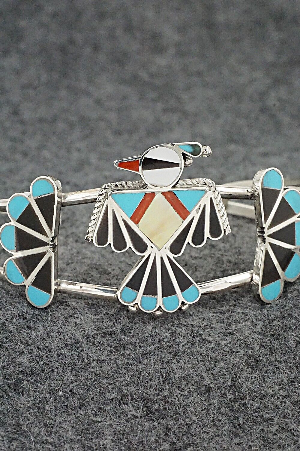 Multi-Stone & Sterling Silver Bracelet - Adrian Wallace