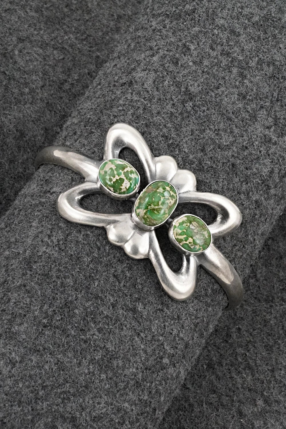 Turquoise & Sterling Silver Bracelet - Eugene Gruber