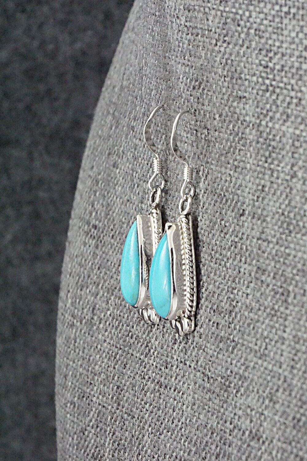 Turquoise and Sterling Silver Earrings - Sharon McCarthy