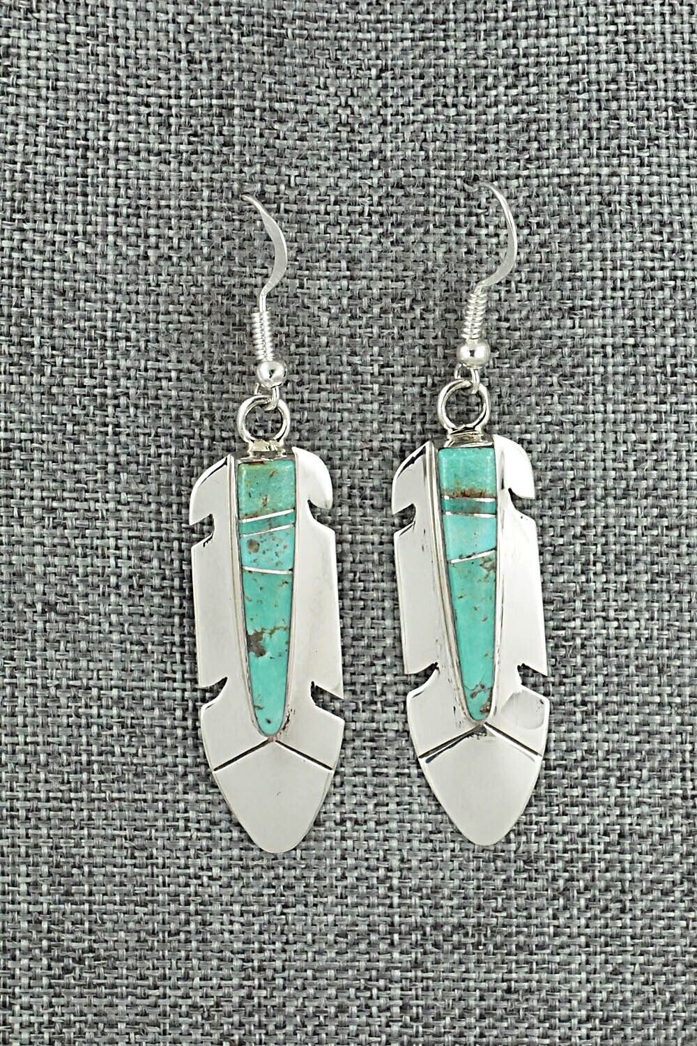 Turquoise & Sterling Silver Earrings - Marilyn Yazzie