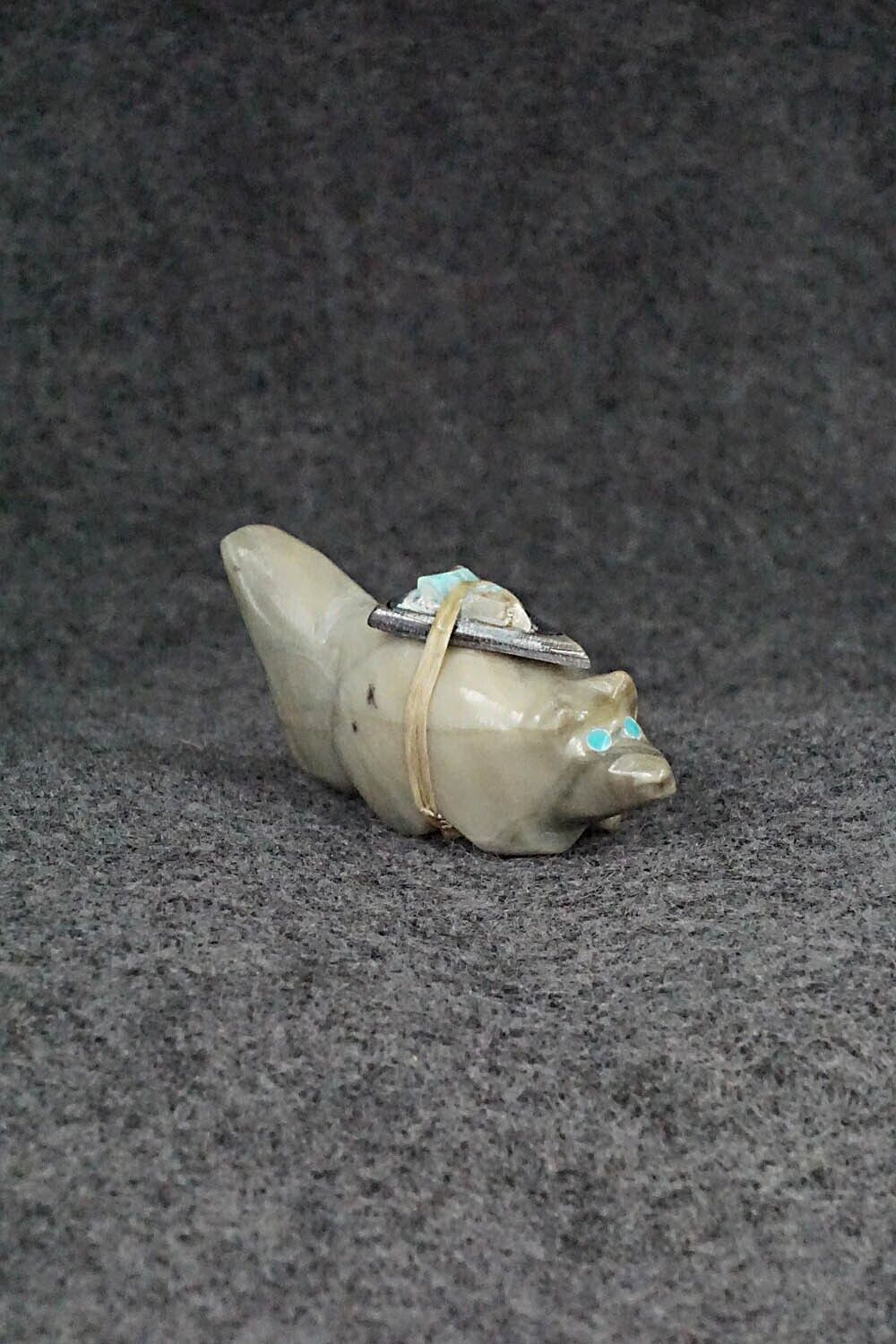 Fox Zuni Fetish Carving - Delvin Leekya