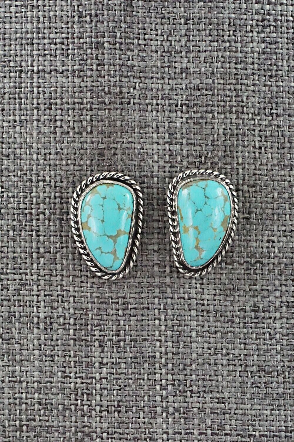 Turquoise & Sterling Silver Earrings - Marco Begaye