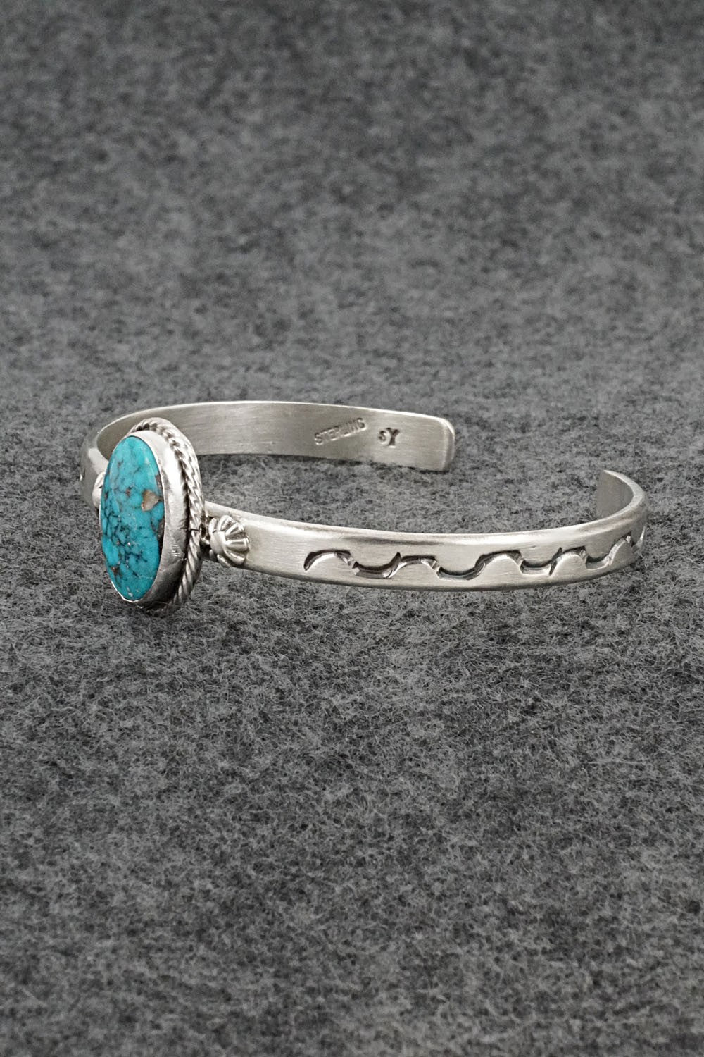 Turquoise & Sterling Silver Bracelet - Samuel Yellowhair