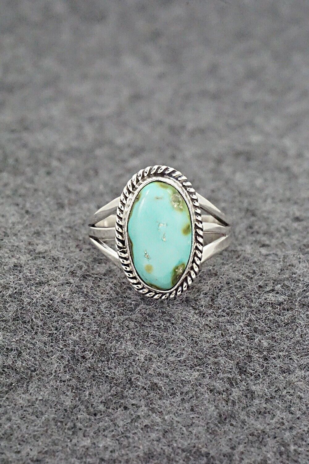 Turquoise & Sterling Silver Ring - Alice Rose Saunders - Size 6.5